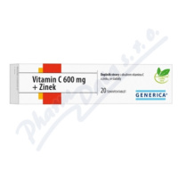 Vitamin C 600 mg + Zinek eff.tbl.20 Generica