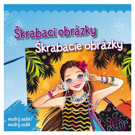 Škrabací obrázky/Škrabacie obrázky modrý sešit/modrý zošit Infoa