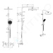kielle 20602014 - Sprchový set s termostatem, 260 mm, 3 proudy, matná černá