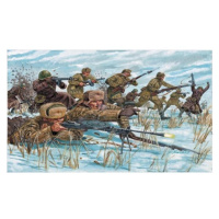 Model Kit figurky 6069 - WWII -RUSSIAN Infantry (WINTER UNIF) (1:72)