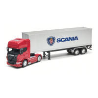 WELLY Truck s přívěsem 1:32 Scania V8