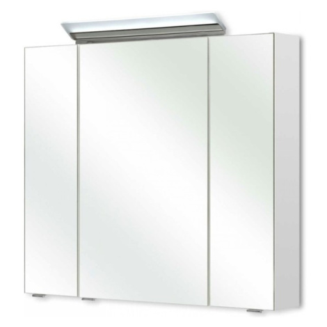 Zrcadlová skříňka s osvětlením FILO 040 bílá vysoký lesk