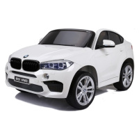 Mamido Elektrické autíčko BMW X6 M dvoumístné XXL bílé