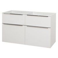 MEREO Mailo, koupelnová skříňka 121 cm, bílá, chrom madlo CN513S
