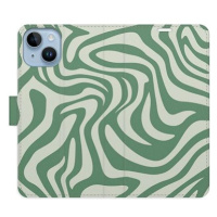 iSaprio Flip pouzdro Zebra Green 02 pro iPhone 14