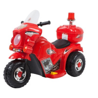 mamido  Dětská elektrická motorka Policie červená
