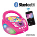 Lexibook Přenosný Bluetooth CD přehrávač Disney Princess se světelnými efekty