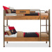Dětská patrová postel jack 90x200cm s úložným prostorem - dub lancelot