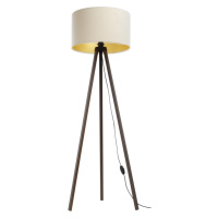 Stojací lampa STANDART 1xE27/60W/230V krémová/hnědá