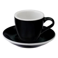 Loveramics Egg - Espresso 80 ml Cup and Saucer - Black