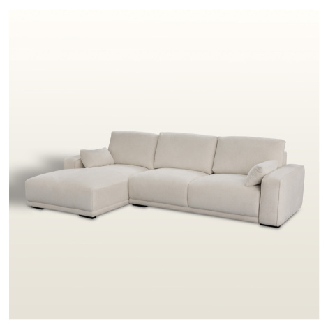 Dekoria Pohovka Silkeborg crème white levostranná, 305x105x85 cm