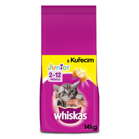 Whiskas Junior granule s kuřecím pro koťata 14 kg