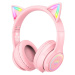 Onikuma B90 RGB Cat Ear Bluetooth Wireless Gaming Headset Růžová PC sluchátka