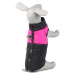 Vsepropejska Rainy obleček pro psa na zip Barva: Černo-růžová, Délka zad (cm): 59, Obvod hrudník
