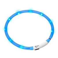 Karlie LED světelný obojek modrý obvod 20-75 cm