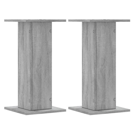 vidaXL Stojany na reproduktory 2 ks šedé sonoma 30x30x60 cm kompozit