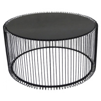 KARE Design Konferenční stolek Wire Uno - černý, Ø80 cm
