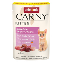 Animonda Carny Kitten Pouch 24 kapsiček (24 x 85 g) - paštika pro koťata s hovězím vývarem