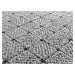 Vopi koberce Kusový koberec Udinese šedý ovál - 57x120 cm