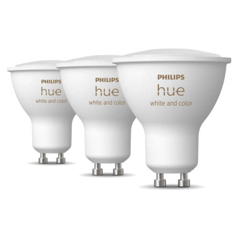 LED smart žárovky v sadě 3 ks GU10, 6 W White and color ambiance – Philips Hue