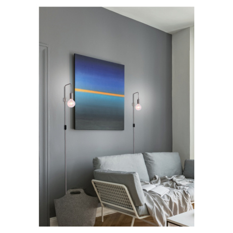 Šedá nástěnná lampa s kabelem Laren Ledea lampa CANDELLUX