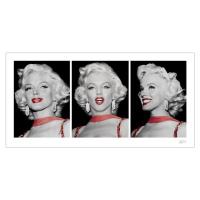 Umělecký tisk Marilyn Monroe - Red Dress Triptych, 100 × 50 cm