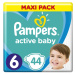 Pampers Active Baby vel. 6 Maxi Pack 13-18 kg dětské pleny 44 ks