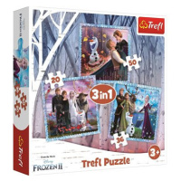 Trefl Puzzle Ledové království 2: Kouzelný příběh 3v1 (20,36,50 dílků)