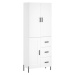 vidaXL Skříň highboard bílá 69,5 x 34 x 180 cm kompozitní dřevo