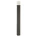 NOVA LUCE venkovní sloupkové svítidlo STICK tmavě šedý hliník bílý akryl E27 1x12W 220-240V IP54
