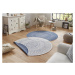 NORTHRUGS - Hanse Home koberce Kusový koberec Twin-Wendeteppiche 103104 creme blau kruh – na ven