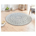 Hanse Home Collection koberce Kusový koberec Celebration 103444 Valencia Grey kruh - 140x140 (pr