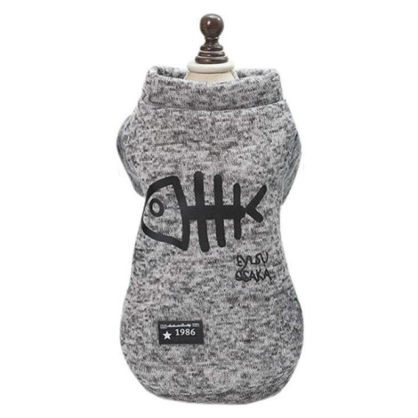 Surtep Mikina pro psa rybí kost šedá L