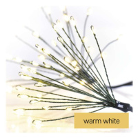 LED světelný řetěz – svítící trsy, nano, 8 m, vnitřní, teplá bílá, časovač