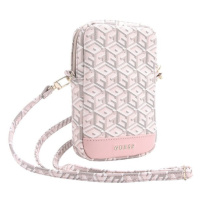 Pouzdro Guess PU G Cube Wallet Phone Bag Zipper Pink