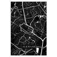 Mapa Alkmaar black, 26.7 × 40 cm