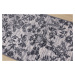 Alfa Carpets  Kusový koberec Flowers grey - 80x150 cm