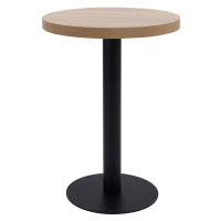 vidaXL Bistro stolek světle hnědý 60 cm MDF