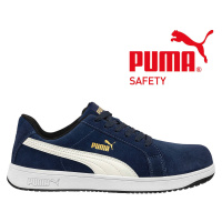 Bezpečnostní polobotka PUMA ICONIC SUEDE NAVY LOW S1P