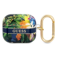 Guess GUA3HHFLB AirPods 3 cover blue Flower Strap Collection (GUA3HHFLB)