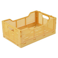 Okrově žlutý plastový úložný box 30x20x11.5 cm – Homéa