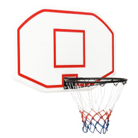 vidaXL Basketbalový koš bílý 109 x 71 x 3 cm polyethylen