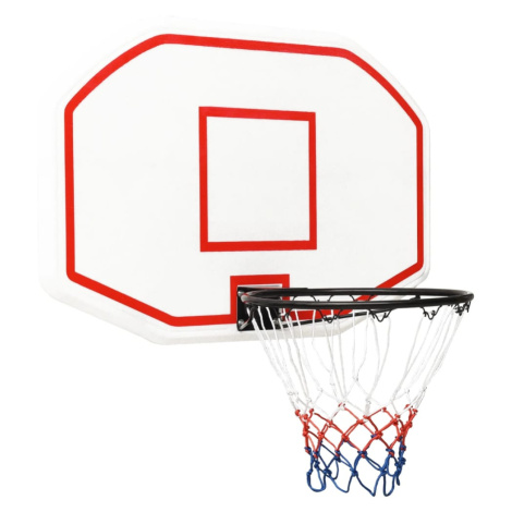 vidaXL Basketbalový koš bílý 109 x 71 x 3 cm polyethylen