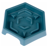 TIAKI Slow Feeder Blue Hexagon - 450 ml