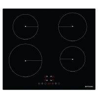 Skleněná Indukční Varná Deska Černá PHI62430FMB 7,2 kW 4 Zóny Booster Pyramis