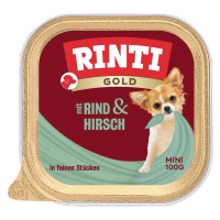 Rinti Gold Mini s jemnými kousky jeleního a hovězího masa 16 × 100 g