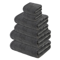 LIVARNO home Sada froté ručníků, 100 % bavlna, 6dílná (šedá)