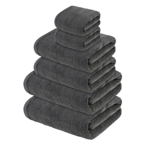 LIVARNO home Sada froté ručníků, 100 % bavlna, 6dílná (šedá)