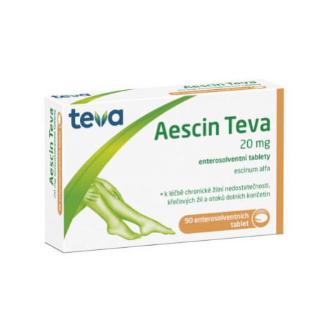 Aescin Teva, 20 mg, 90 enterosolventních tablet