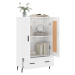 vidaXL Skříň highboard lesklá bílá 69,5 x 31 x 115 cm kompozitní dřevo